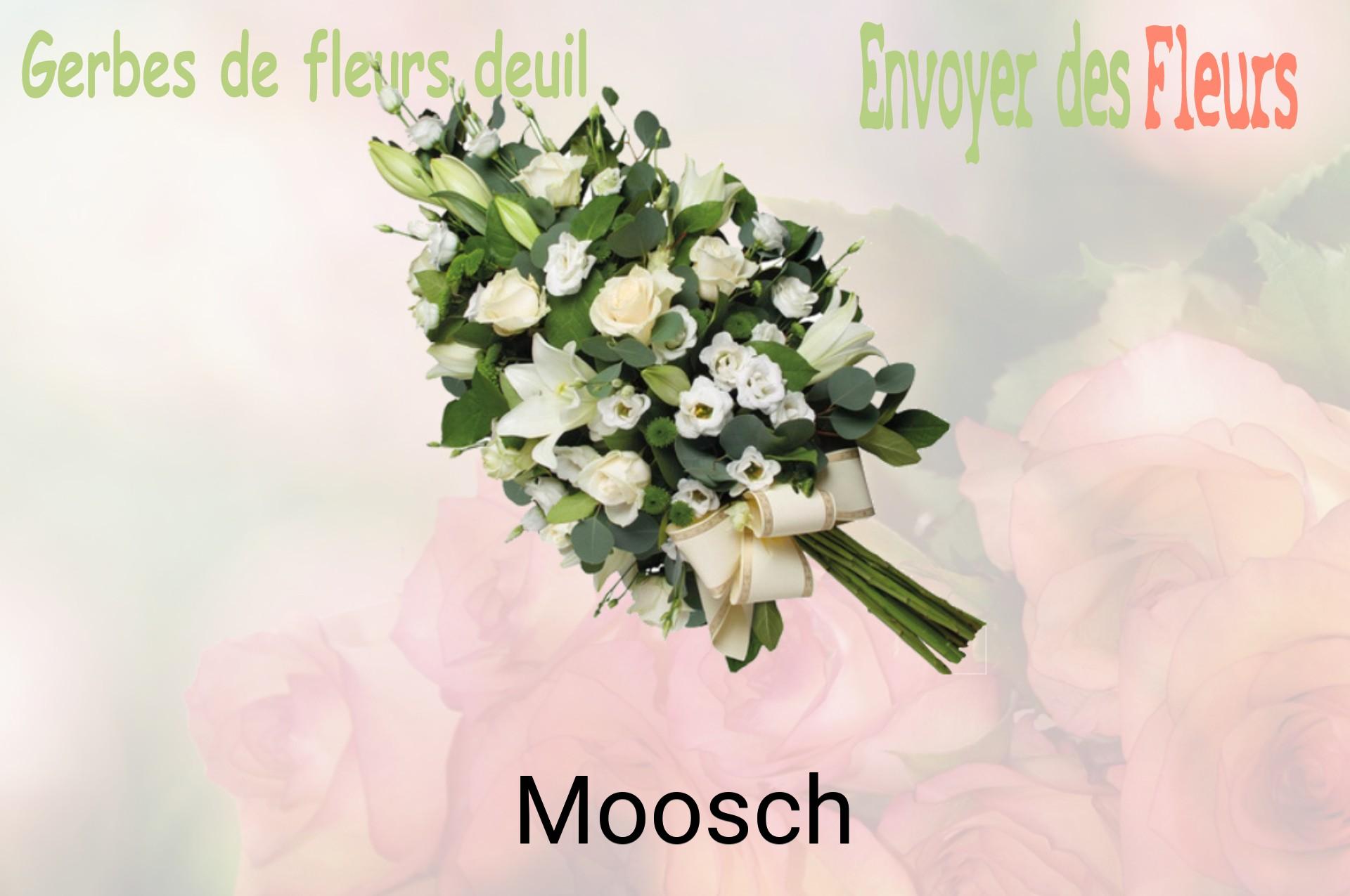 Gerbe de fleurs de deuil livrée à Moosch